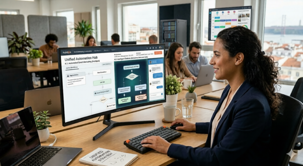 exemplos automacao com ia agencia de marketing digital