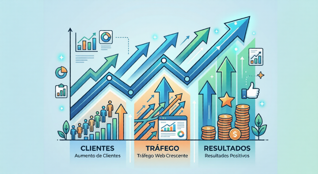 grafico de crescimento agencia de marketing digital